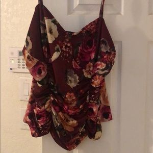 Floral tank top - dress up or down
